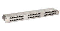 Панель 19", 1U, 48 портов, Кат.6, RJ45/8P8C, экран, металлик