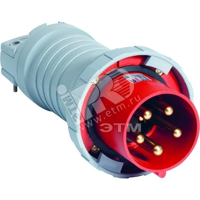 Вилка кабельная 4125P7W, 125А, 3P+N+E, IP67, 7ч