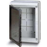 Бокс настенный Europa IP65 275х370х140 прозрачная дверь серый