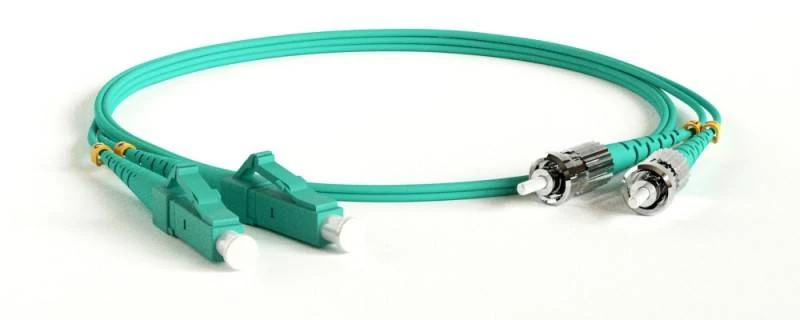 Патч-корд волоконно-оптический (шнур) MM 50/125(OM3), LC-ST, duplex, LSZH, 5 м Hyperline