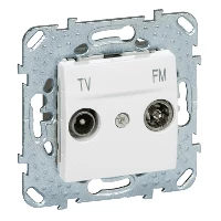 TV/FM РОЗЕТКА ПРОХОДНАЯ БЕЛЫЙ