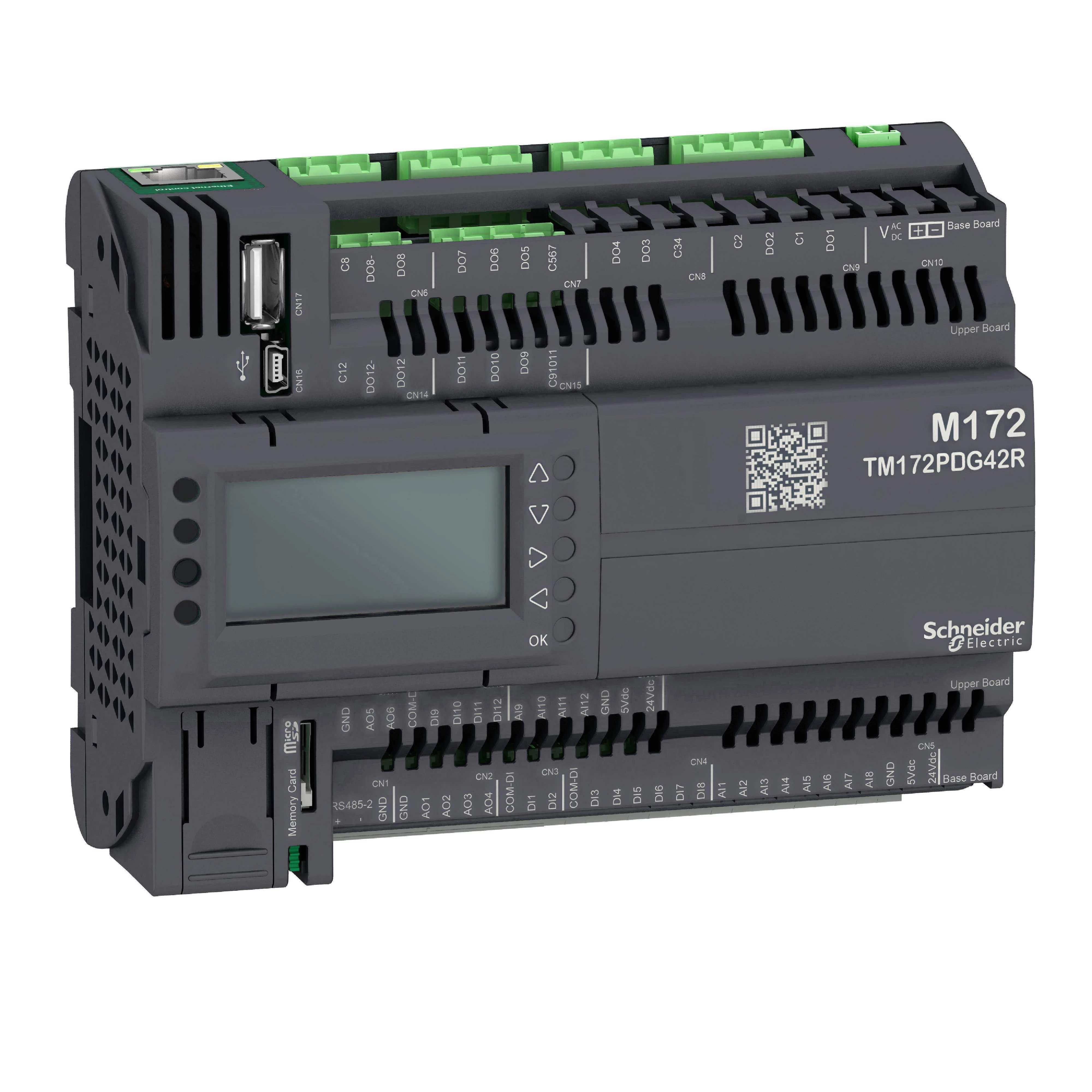 ПЛК М172, дисплей, 42 I/O, Eth, 2 MB