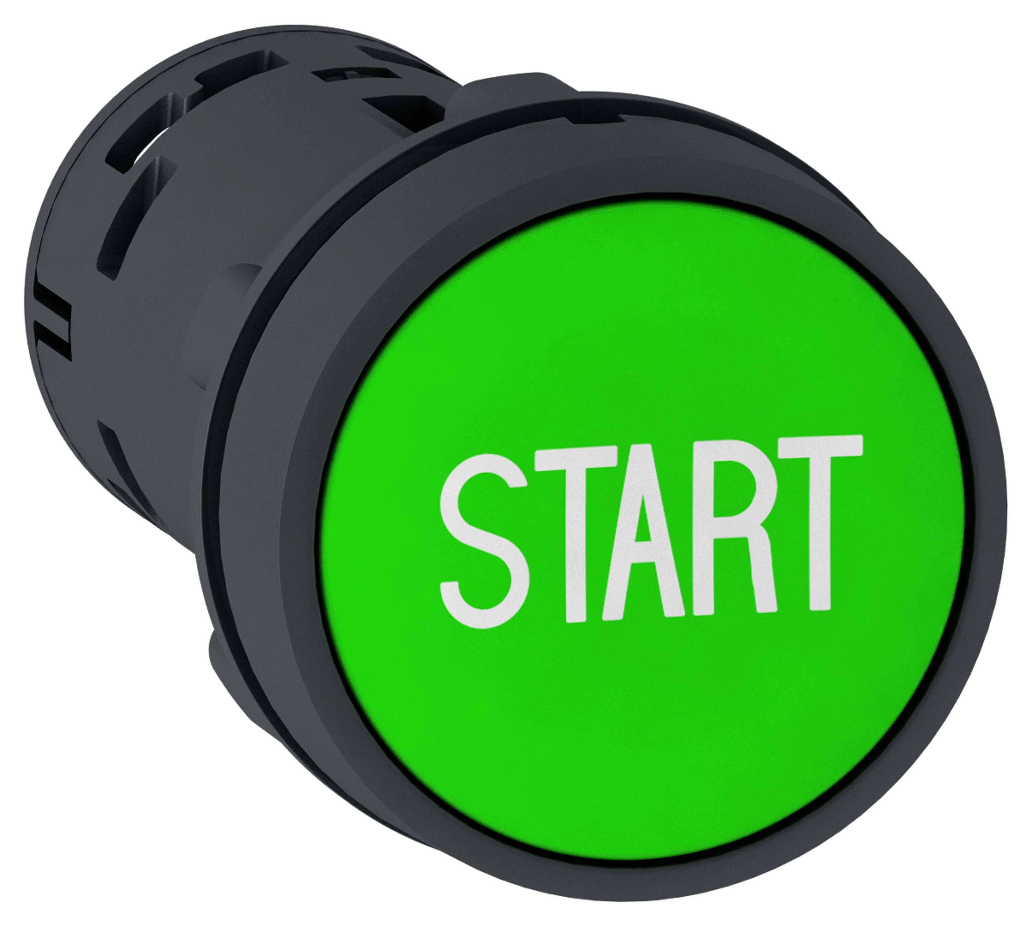 КНОПКА 22ММ ЗЕЛЕНАЯ С ВОЗВР 1НО "START"