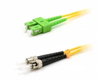 Патч-корд оптический LANMASTER, LSZH, дуплексный, SC/APC-ST/UPC, SM OS2, 10 м