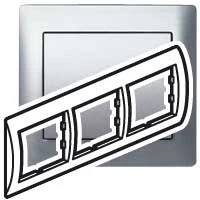 Рамка 3п гор Br.Aluminium GL