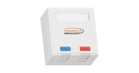 Настенная розетка NIKOMAX, 2 порта, Кат.5e (Класс D), 100МГц, RJ45/8P8C, FT-TOOL/110/KRONE, T568A/B, полный экран, со шторками, белая - гарантия: 5 лет расширенная / 25 лет системная