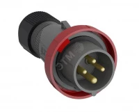 Вилка кабельная Easy&Safe 332EP6W, 32А, 3P+E, IP67, 6ч