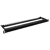 Патч-панель высокой плотности 19", 24хRJ-45, UTP, Cat.5e, 0,5U