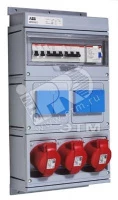 Бокс MPR16/3 с розетками в сборе, IP44, пластик