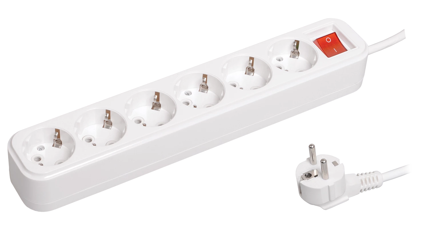 Удлинитель У06В 6 места 2Р+РЕ/1.5 метра 3х1мм2 16А/250В CLASSIC IEK
