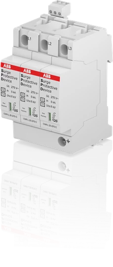 Ограничитель импульсных перенапряжений УЗИП OVR T2-T3 3L 20-275 P TS QS ABB 2CTB803873R3500