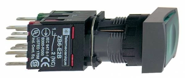 КНОПКА 16ММ 12-24В ЗЕЛЕНАЯ С ВОЗВРАТОМ XB6DW3B5B