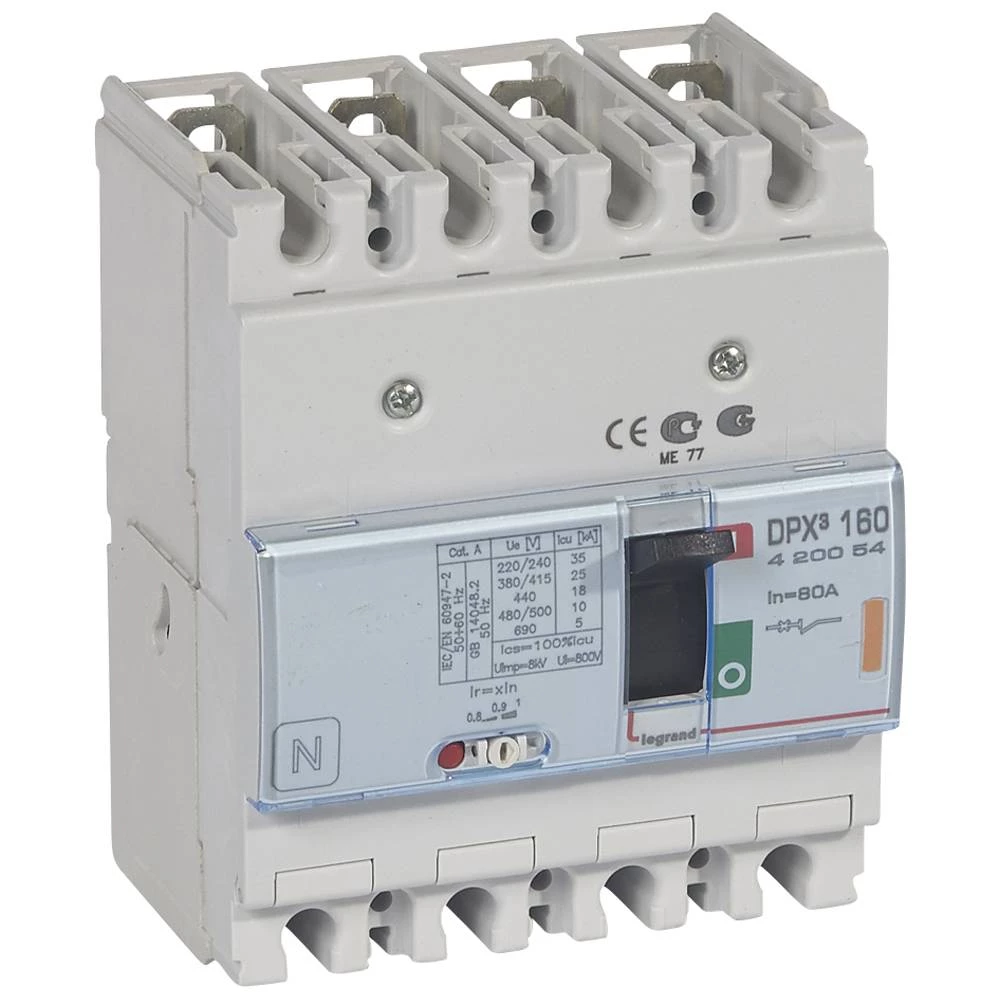 АВТ.ВЫКЛ.DPX³ 160 4P 80А 25kA