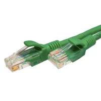 Патч-корд SUPRLAN U/UTP Cat.5e 4x2 26AWG (7x0.16mm) Cu PVC зеленый 0,5м
