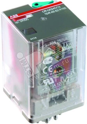 Реле CR-U230AC3L 230B AC 3ПК (10A), СИД индикация