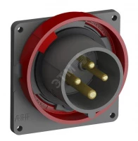 Вилка с прямым фланцем Easy&Safe 316EBU6W,16A,3P+E,IP67,6ч