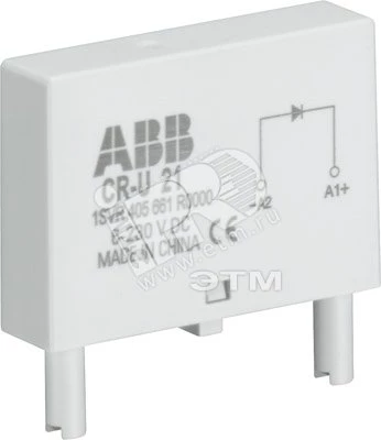 Варистор и светодиод красный CR-U-61C 6-24B AC/DC для реле CR-U