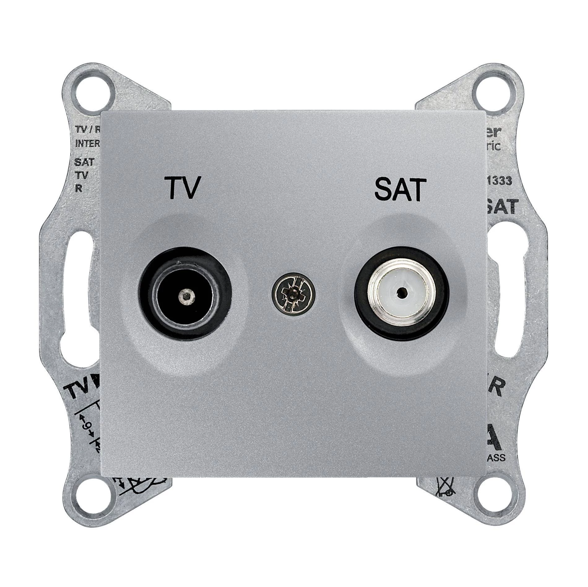TV/SAT розет. проходная, алюм. SDN3401960