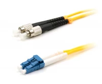 Патч-корд оптический LANMASTER, LSZH, дуплексный, LC/UPC-FC/UPC, SM, 2.0 м