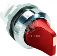 Переключатель M3SS1-20R (короткая ручка) красный 3-х позиционный без подсветки (только корпус) с фиксацией