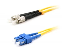 Патч-корд оптический LANMASTER, LSZH, дуплексный, SC/UPC-FC/UPC, SM, 15 м