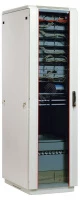 Шкаф телекоммуникационный напольный 33U (600 × 800) дверь стекло