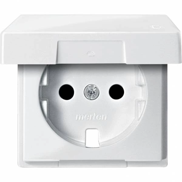 ЦЕНТР.ПЛАТА С КР.Д/МЕХ.РОЗ.SCHUKO БЕЛЫЙ MTN2340-0319