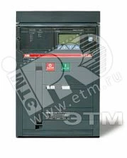 Выключатель автоматический постоянного тока, стационарный E2B 1250 PR122/DC In=1250A 3p F VR PR120/LV к нижним выводам