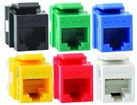 Розеточный модуль Keystone категории 6, UTP, 1xRJ45, T568A/B, белый