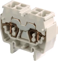 Клемма DR2,5/10,N,4L пружинная, 2,5мм,кв, син,, мини, DIN2