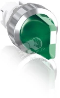 Переключатель M2SS2-31G (короткая ручка) зеленый 2-х позиционный с подсветкой (только корпус) 90# с фиксацией