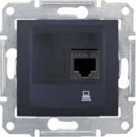Компьютерная розетка, графит SDN4900170
