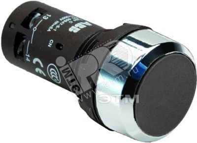 Кнопка CP1-30B-01 черная без фиксации 1HЗ