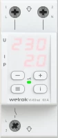 Реле напряжения c контролем тока Welrok VI-63 red