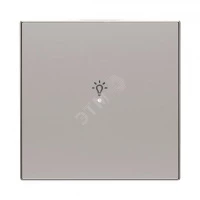 SRL-1-85PL Клавиша одинарная free@home, SKY, освещение, серебристая