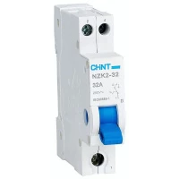 Модульный переключатель NZK2-32 1P 32А 2 положения (CHINT)