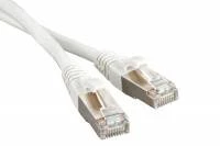 Патч-корд F/UTP, экранированный, Cat.5е, LSZH, 15 м, белый Hyperline