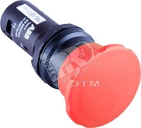 Кнопка CPM3-10R-11 грибовидная красная