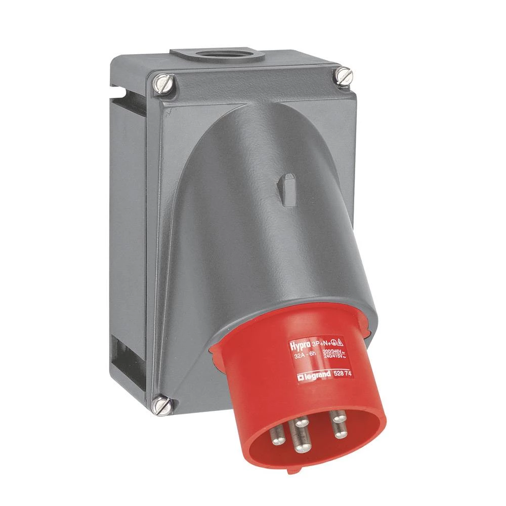 Вил.встр.Hyp IP44 3К+H+З 400v 32А 052874