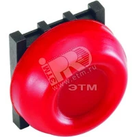 Кнопка KP6-40R красная с резиновым колпачком IP66 с монтажной ко лодкой