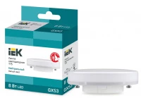Лампа светодиодная ECO T75 таблетка 8Вт 230В 4000К GX53 IEK