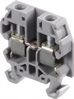 Клемма DR4/6,1 винт 4мм,кв,, синяя, мини, DIN2