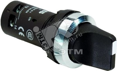 Переключатель C2SS1-30B-02 2-х позиционный черный 2НЗ (45 градус ов) с фиксацией