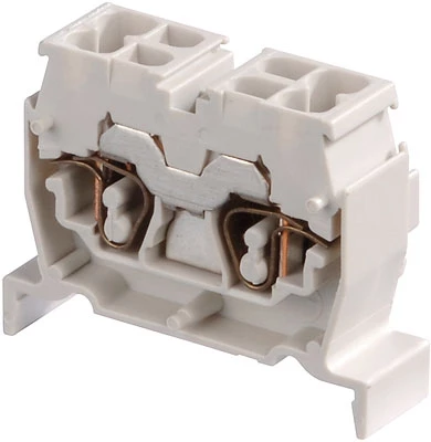 Клемма DS2,5/10,N,4L пружинная 2,5мм,кв, син,, мини, DIN3