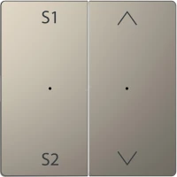 D-Life PlusLink КЛАВИША 2-ная с S1/S2, вх/вз, НИКЕЛЬ, SD