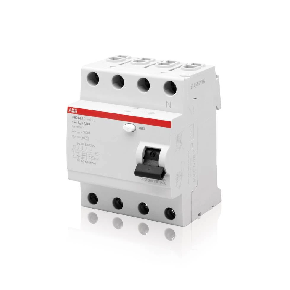 УЗО четырехполюсное FH204 AC-40/0,03