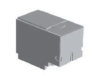 Комплект клеммных крышек OTS800G1S/3 короткая серая комплект = 3 крышки