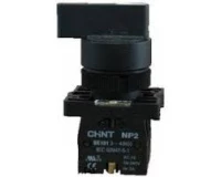 Переключатель с возвратом NP8-10X/22 без подсветки , черная 1НО IP65 (R)(CHINT)