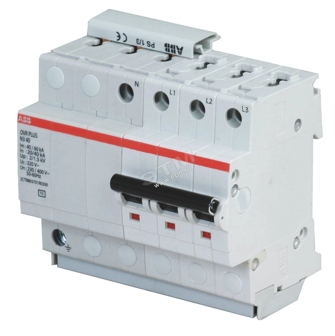 Ограничитель перенапряжений OVR PLUS N3 15 ABB 2CTB803701R0400