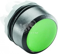 Кнопка MP1-10G зеленая (только корпус) без подсветки без фиксаци и
